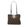 Fendi Zucca Canvas Shoulder Bag Secondhand