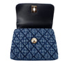 Chanel Extra Mini Quilted Washed Denim Coco Top Handle Bag Secondhand