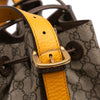 Gucci GG Supreme Web Neo Vintage Drawstring Bucket Bag Secondhand