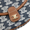 Celine Mini Triomphe Canvas and Calfskin Besace Crossbody Secondhand