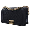 Chanel Old Medium Quilted Caviar Boy Flap Secondhand