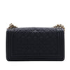 Chanel Old Medium Quilted Caviar Boy Flap Secondhand