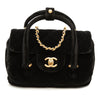Chanel Mini Quilted Velvet Top Handle Flap Secondhand