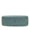 Dior Large Denim Cannage Acrylic Handles Lady Dior Secondhand
