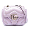 Gucci Mini GG Marmont Matelasse Iridescent Calfskin Flap Crossbody Secondhand