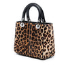 Dior Medium Pony Hair Leopard Print Lady Dior Secondhand