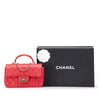 Chanel Mini Rectangular Lambskin Top Handle Single Flap Secondhand