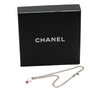 Chanel Silver and Resin CC Camellia Pendant Necklace Secondhand