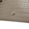 Secondhand Saint Laurent Small Croc Embossed Leather Monogram Kate Tassel Crossbody