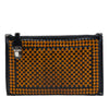 Prada Woven Goatskin Madras Zip Clutch Secondhand