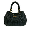 Secondhand Miu Miu Matelasse Lux Lambskin Bauletto Aperto Satchel