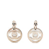 Chanel CC Brass Turn Lock Clip On Earrings Secondhand