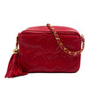 Chanel Triple CC Lambskin Tassel Chain Camera Bag Secondhand
