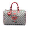 Gucci Medium GG Supreme Joy Tattoo Heart Boston Bag Secondhand