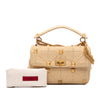 Valentino Large Raffia Roman Stud Satchel Secondhand