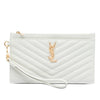 Saint Laurent Grain De Poudre Chevron Monogram Bill Pouch Secondhand