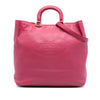 Prada Vitello Daino Canapa Logo Open Convertible Tote Secondhand