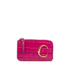 Chloé Croc Embossed Leather C Coin Card Holder Secondhand