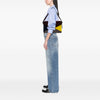 Celine Suede Calfskin and Pony Hair Diamond Clutch Secondhand