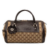 Gucci GG Canvas Trophy Boston Bag Secondhand