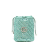 Secondhand Gucci Small GG Marmont Sequined Diagonal Leather Matelasse Bucket Bag