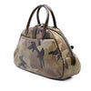 Dior Camouflage Coated Canvas Double Saddle Bowler Bag Secondhand