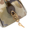 Dior Camouflage Coated Canvas Double Saddle Bowler Bag Secondhand