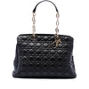 Dior Large Lambskin Cannage Soft Zipped Lady Dior Shopping Tote Secondhand