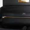 Secondhand HERMES 24/24 29 Togo Leather Handbag in Black and Gold Metal Fittings D: 2019