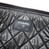 Chanel Large Denim Sequin Embellished Deauville O Case Clutch Secondhand