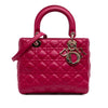 Secondhand Dior Medium Lambskin Cannage Lady Dior