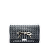 Burberry Prorsum Lambskin Grommet Pony Hair Bow Clutch Secondhand