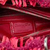 Dior Medium Tweed Fringe Rhinestone Lady Dior Secondhand