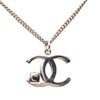 Chanel CC Brass Strass Pendant Necklace Secondhand