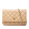 Chanel CC Quilted Caviar Wallet on Chain Secondhand