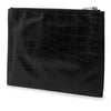 Saint Laurent Croc Embossed Leather Monogram Document Holder Secondhand