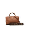 Gucci Medium Calfskin Bamboo Shopper Satchel Secondhand