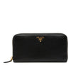 Prada Saffiano Zip Around Long Wallet Secondhand