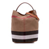 Burberry Medium Mega Check Canvas Ashby Bucket Bag Secondhand