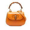 Gucci Mini Calfskin Web 1947 Bamboo Top Handle Bag Secondhand