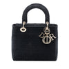 Dior Medium Embroidered Canvas Cannage Lady D Lite Secondhand
