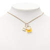 Chanel CC Gold Plated Perfume Bottle Pendant Necklace Secondhand