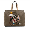 Secondhand Dolce & Gabbana Canvas Family Beach Print Tote