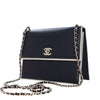 Secondhand Chanel CC Bicolor Calfskin Square Frame Flap