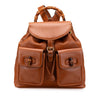 Secondhand Gucci Medium Calfskin Bamboo Drawstring Backpack