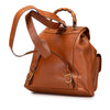 Secondhand Gucci Medium Calfskin Bamboo Drawstring Backpack