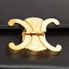 Celine Shiny Calfskin Triomphe Claude Shoulder Bag Secondhand