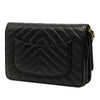 Chanel CC Chevron Calfskin Wallet On Chain Secondhand
