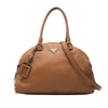 Prada Vitello Daino Dome Convertible Bowling Bag Secondhand