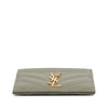 Saint Laurent Grain de Poudre Matelasse Chevron Cassandre Card Holder Secondhand